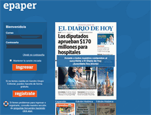 Tablet Screenshot of epaper.elsalvador.com